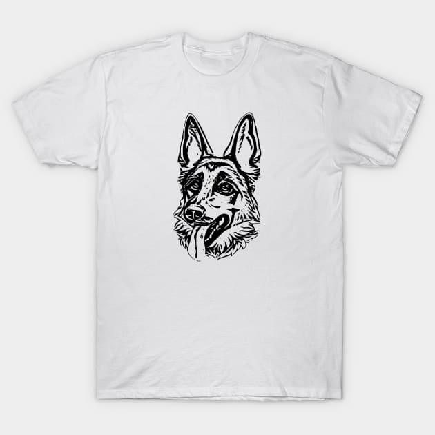 German Shepherd T-Shirt by Nimmersatt